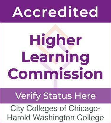 Accredited Higher Learning Commission. Verify status of City Colleges of Chicago Harold Washington College